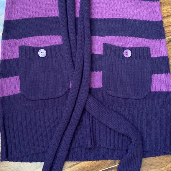 Cute longline sweater like  striped vest in size M - Picture 3 of 4